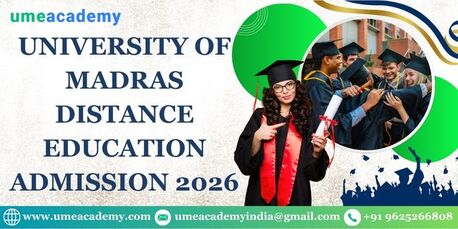 Chennai, Lessons Offered, University Of Madras Distance Education Admission 2026