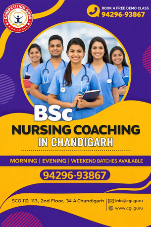 Chandigarh Tricity, Education, Best BSc Nursing Coaching In Chandigarh For Entrance Exams