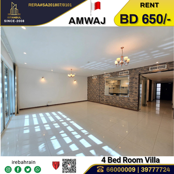 Amwaj Islands, Villas, BHD 650,  Furnished,  Semi Furnished Luxury Villa For Rent In Amwaj Island