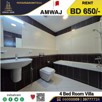 Amwaj Islands, Villas, BHD 650,  Furnished,  Semi Furnished Luxury Villa For Rent In Amwaj Island