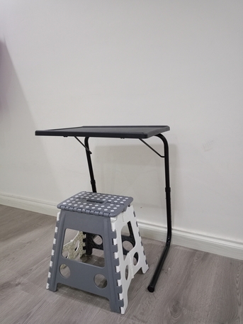 Al Manar, Furniture, SAR 60,  Laptop Table And Foldable Stool For Sale