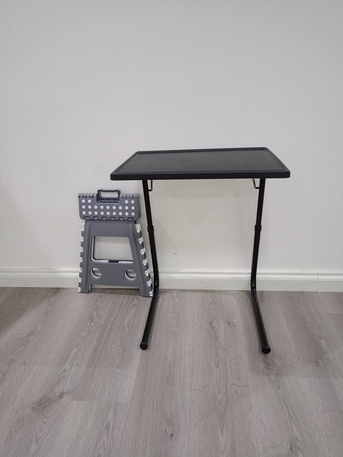 Al Manar, Furniture, SAR 60,  Laptop Table And Foldable Stool For Sale