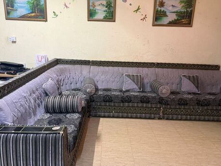 Al Rakah Al Shamaliyah, Furniture, SAR 400,  Urgent Sale, L Shape 7 Seater Sofa For Sale