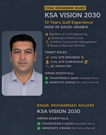 Riyadh, Job Seekers, Civil Engineer/ Qc Engineer