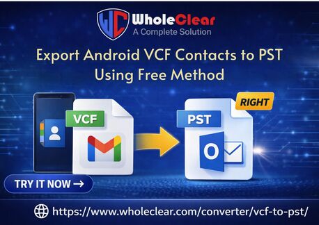 New York, Computer, Export Android VCF Contacts To PST Using Free Method