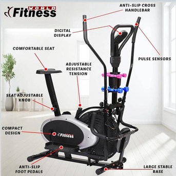 Jeddah, Sporting Goods, SAR 600,  Urgent Sale Like-New(Only 2 Months Use)Exercise Bike & Elliptical + Tools - Ready To Use!