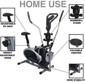 Jeddah, Sporting Goods, SAR 600,  Urgent Sale Like-New(Only 2 Months Use)Exercise Bike & Elliptical + Tools - Ready To Use!