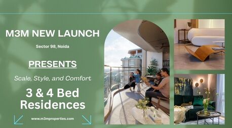 Noida, Real Estate For Sale, INR 20000000,  2 BR,  1234 Sq. Feet,  M3M New Launch Iconic Address In Sector 98 Noida