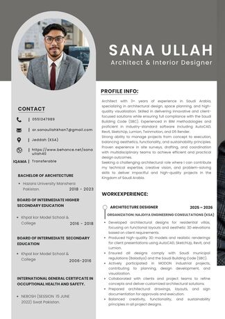 Jeddah, Job Seekers, Architectural Engineer