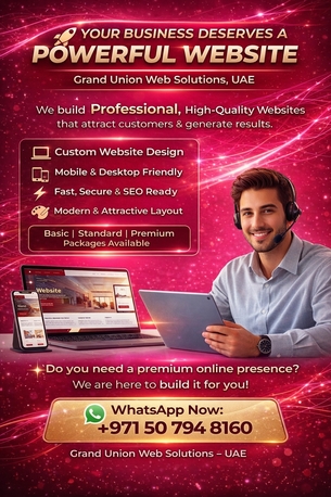 Dubai, Web Design & Development, Grand Union Web Solutions UAE