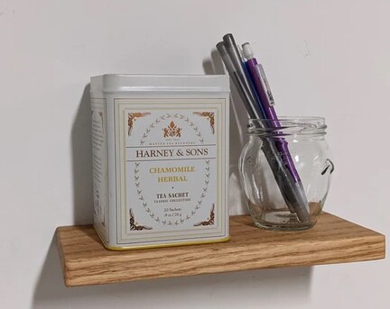 New York, Furniture, Narrow Floating Shelf Oak Perfection!