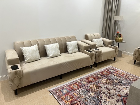 Riyadh, Furniture, SAR 2100,  11 Seater Sofa With 4 Side Tables And A Coffee Table