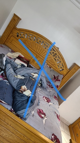 Riyadh, Furniture, SAR 400,  I Would Like Sell My Double Bed Size Cot(300.0 SAR Only With Side Table (100)