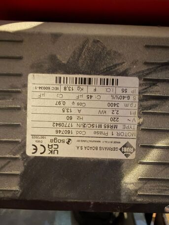 Khobar, Electrical & Plumbing, SAR 10000,  Electric Tabuk Cutter RUBI DR350 -230 `V 18