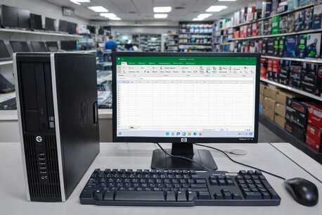 Manama, Electronics, BHD 83,  HP Core I7 - Speed 3.30Ghz | 16GB RAM | 256GB SSD | Win 11 Pro | 19&prime;&prime; HD Monitor -39548774