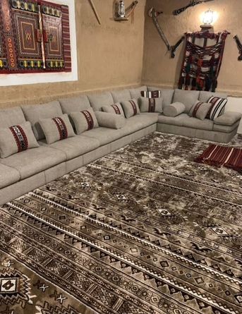 Riyadh, Furniture, SAR 999,  Brand New Sofa Sets With Curtains  Stylish, Affordable & High Quality