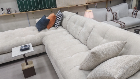 Riyadh, Furniture, SAR 999,  Brand New Sofa Sets With Curtains  Stylish, Affordable & High Quality