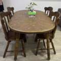 SAR 350,  Dining Table With 4 Chairs - Good Condition