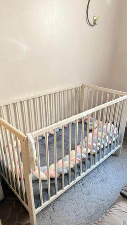 Al Suwaidi, Baby & Kid Stuff, SAR 700,  IKEA Baby Cot + Infant Mattress