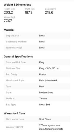 Isa Town, Furniture, BHD 300,  Brand New Bed