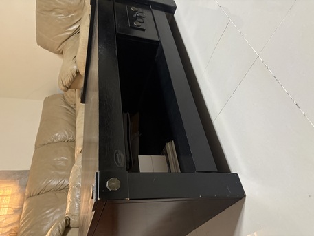 Jeddah, Furniture, SAR 200,  Modern Black Wooden Coffee Table With Storage