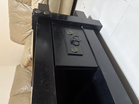 Jeddah, Furniture, SAR 200,  Modern Black Wooden Coffee Table With Storage