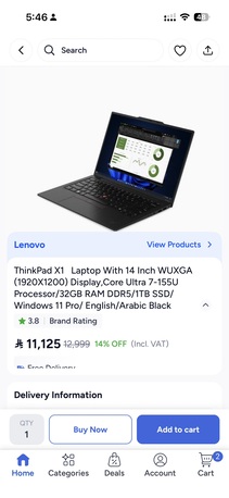 Riyadh, Computers, Lenovo Ultra 7 Used Laptop