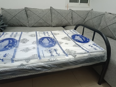 Al Wadi, Furniture, SAR 200,  Single Bed With Mattress New Condition