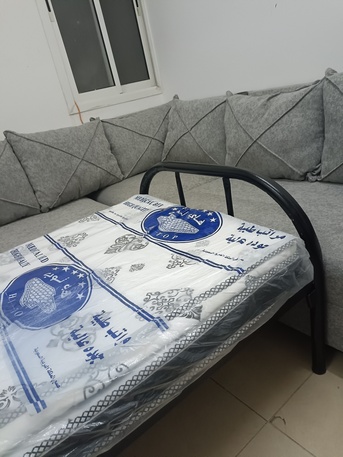 Al Wadi, Furniture, SAR 200,  Single Bed With Mattress New Condition
