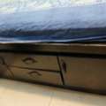 SAR 500,  King Size Bed With 3 Door Wardrobe - Urgent Sale Alert