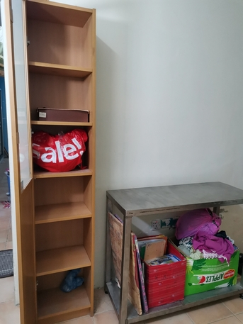 Al Aziziyah, Furniture, SAR 15090,  Wooden Bookshelf + Table