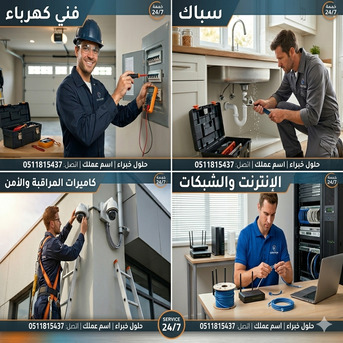 Riyadh, Security, Electrician Plumber CCTV Camera Work
