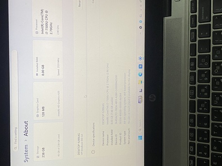 Riyadh, Computers, SAR 950,  HP Core I7-512GB-8GB-Fingerprint-Windows 11
