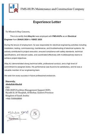 Dammam, Job Seekers, Electrical Supervisor Available In KSA