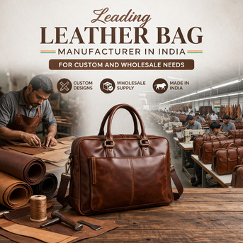 New Delhi, Businesses For Sale, Leading Leather Bag Manufacturer In India For Custom And Wholesale Needs