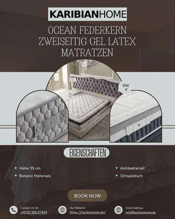 Berlin, Furniture, EUR 300,  Ocean Federkern Zweiseitig Gel Latex Matratzen &ndash; Komfort Trifft Innovation F?r Deutschland