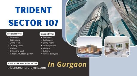 Dwarka, Real Estate For Sale, Trident Sector 107 Dwarka Expressway &ndash; The Project Offers 2 And 3 BHK Luxury Apartments
