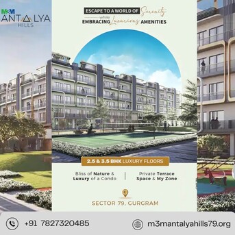 Gurgaon, Apartments/Houses, Furnished,  3 BR,  Modern Homes At M3M Antalya Hills Residential Property Sector 79