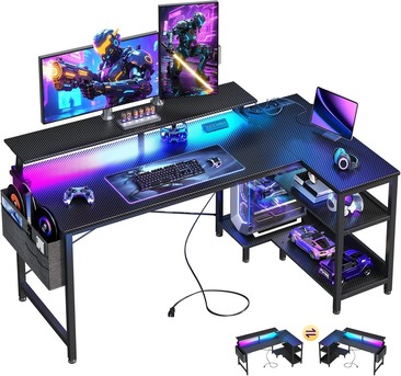 New York, Electronics, USD 231,  Best Gaming Desk With Storage & LED Lights For Ultimate Setup