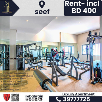 Al Seef, Apartments/Houses, BHD 400/month,  Furnished,  2 BR,  Fully Furnished Luxury 2BHK In Seef &ndash; BD 400/- Only! ✨
