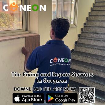 Gurgaon, Construction, Tile Flooring For Offices In Gurgaon | Reliable Tile Fixing Near Me &ndash; CONEON