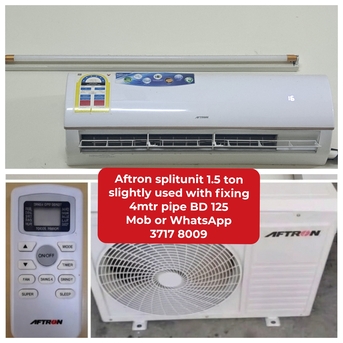 Manama, Air Conditioners, BHD 125,  🌍🌎Aftron Splitunit 1.5 Ton In Good Condition For Sale With Delivery And Fixing