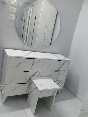 Al Mahjar, Furniture, SAR 1,  🔥 Complete King Bedroom Furniture Offer &ndash; Wardrobe, Dressing & Side Tables 😍