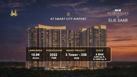 Gurgaon, Real Estate For Sale, 4 BR,  4600 Sq. Feet,  Elie Saab Sector 111 Gurgaon Premium Residences For Sale
