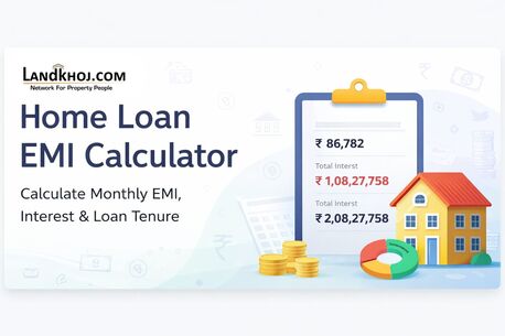 New Delhi, Real Estate, Home Loan EMI Calculator 2026 &ndash; Check EMI, Interest & Loan Amount Instantly