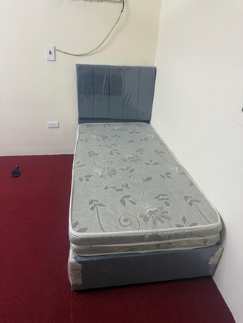 Al Mahjar, Furniture, SAR 310,  1️⃣ 🛏️ Single Bed With Mattress + FREE Pillow 🎁 | Stylish Designs & Colours 🌈