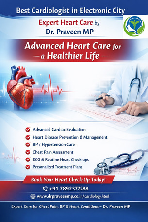 Bangalore, Health, Best Cardiologist In Electronic City - Expert Heart Care By Dr. Praveen MP