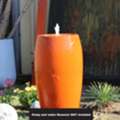USD 699,  Drum Shape Fountain &ndash; Modern Ceramic Garden Water Feature