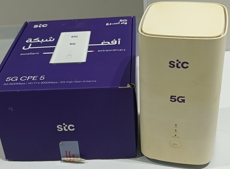 Riyadh, Electronics, SAR 150,  STC 5G CPE 5 Router (H155-381) | Only Stc SIM Working| Wi-Fi 6 | 3.6Gbps
