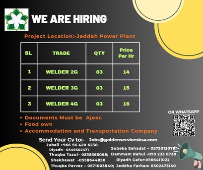 Jeddah, Jobs, Urgent Requriement